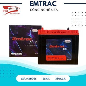 Ắc Quy Emtrac Plus 55B24L 12V - 45Ah