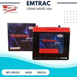 Ắc Quy Emtrac Plus 85D23L (12V - 60Ah)