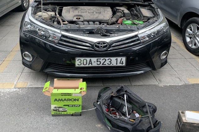 Ắc quy Amaron 55B24LS cho Toyota Vios tại HD Việt
