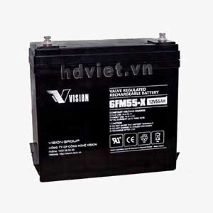 Ắc Quy Vision 6FM55-X 12V 55Ah