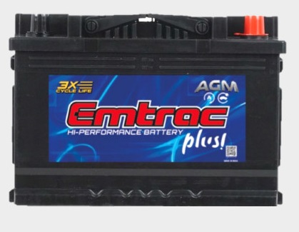 Ắc Quy EMTRAC PLUS H8 LN5 AGM DIN95