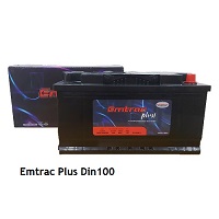 Ắc Quy Emtrac Plus Din100 (12V - 100Ah)